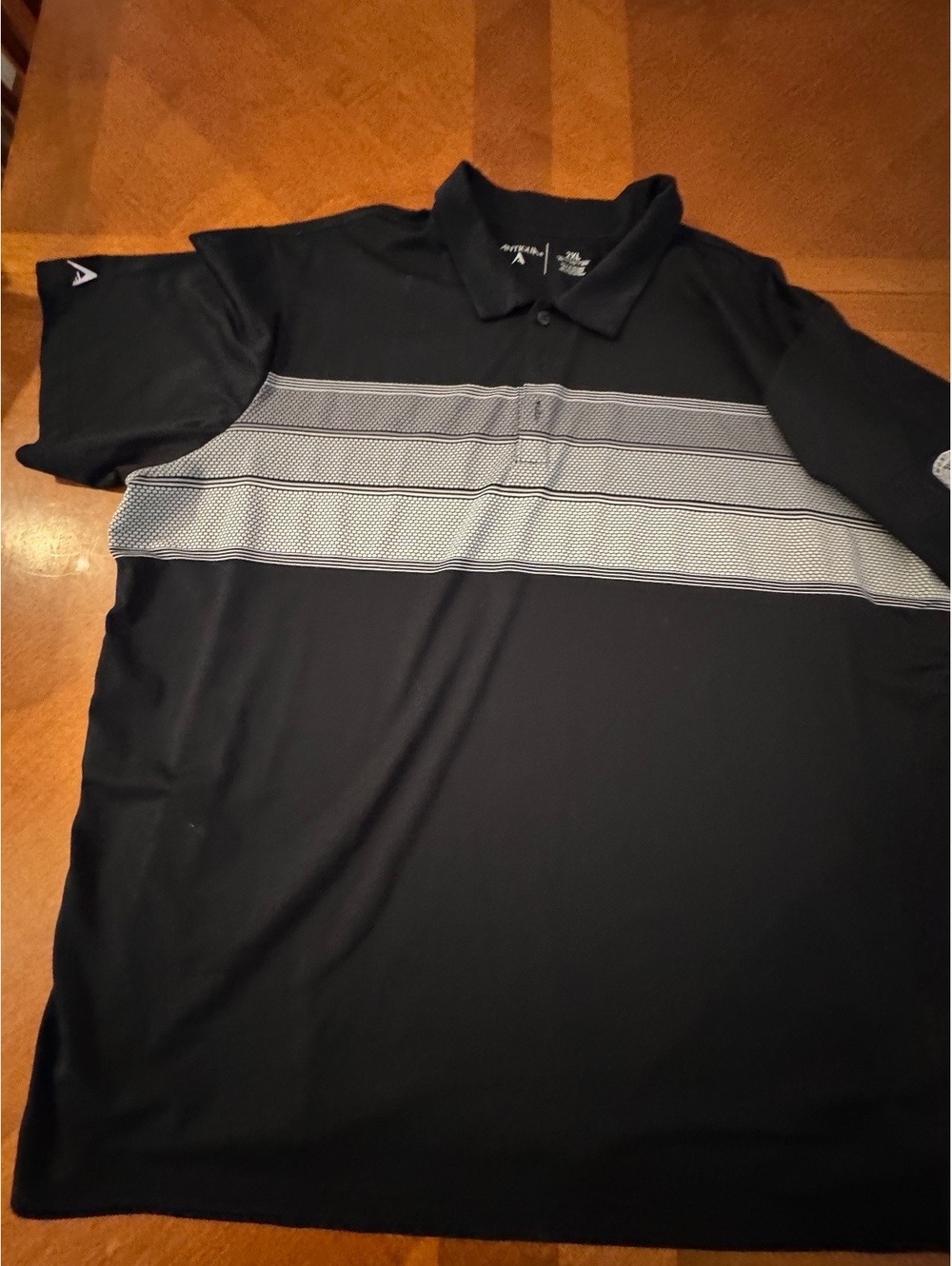 Antigua 2XL Black Golf Polo Shirt with Belmont Lake Golf Club Logo d514